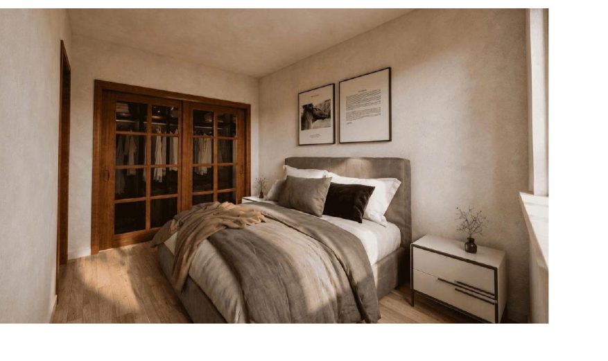 Modular home bedroom interior